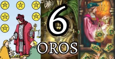 significado de la carta del seis 6 de oros en el tarot